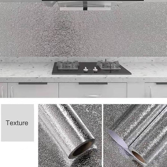 ROLLO DE PAPEL DE ALUMINIO ADHESIVO PARA COCINA 60CMX3M LISO/ CORRUGADO
